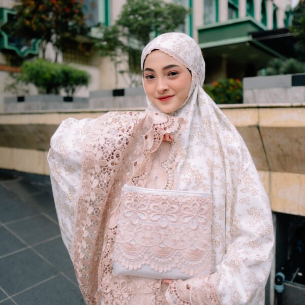 Mukena Dewasa Renda Mewah Katun Super Foil Premium