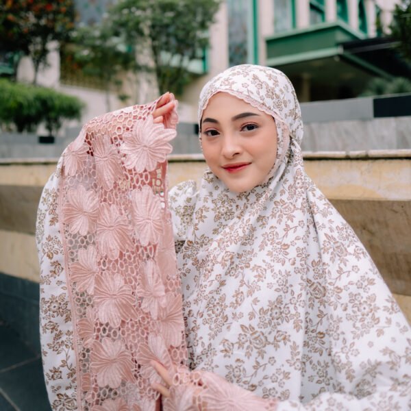 Mukena Dewasa Renda Mewah Katun Super Foil Premium